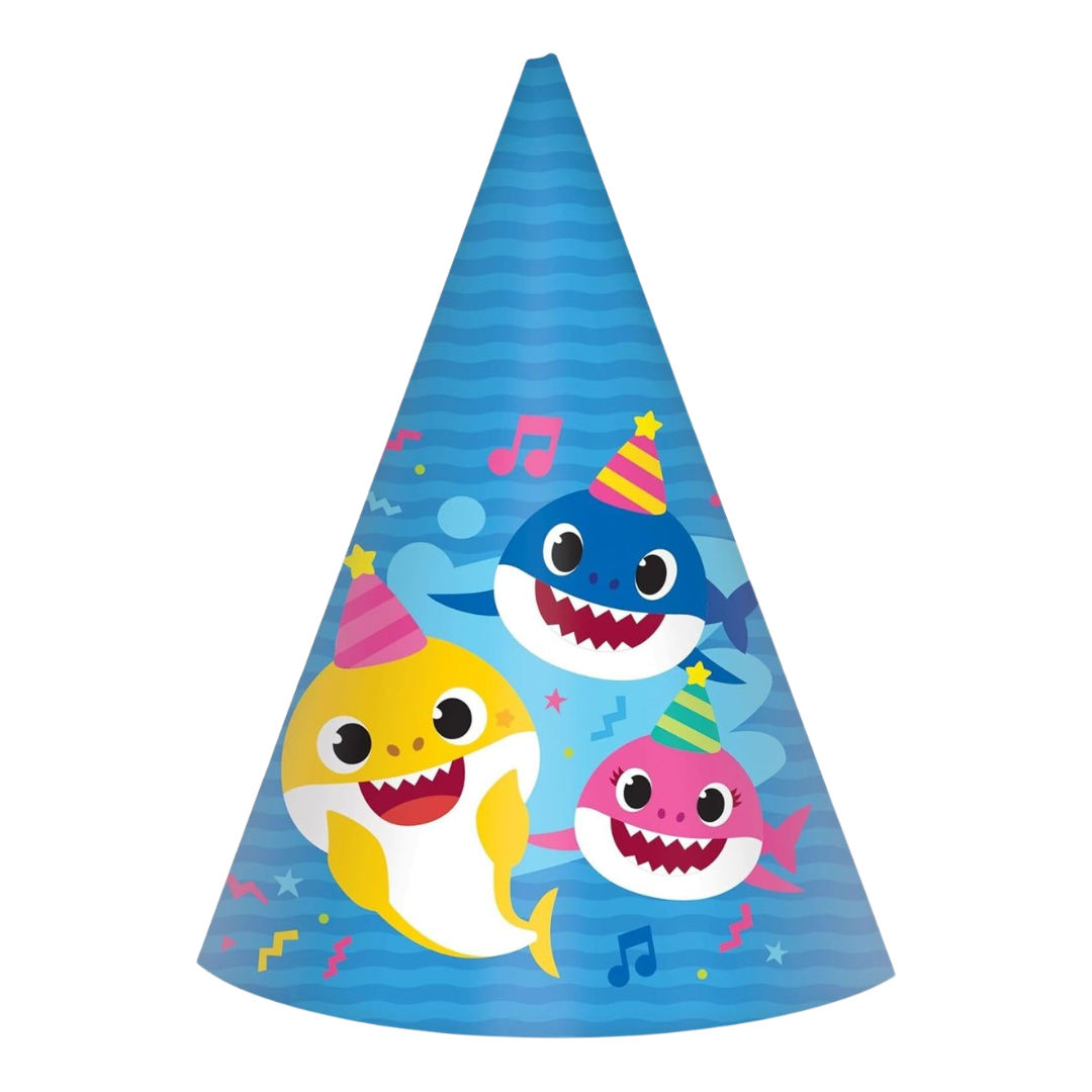 Baby Shark Party Hats 8ct