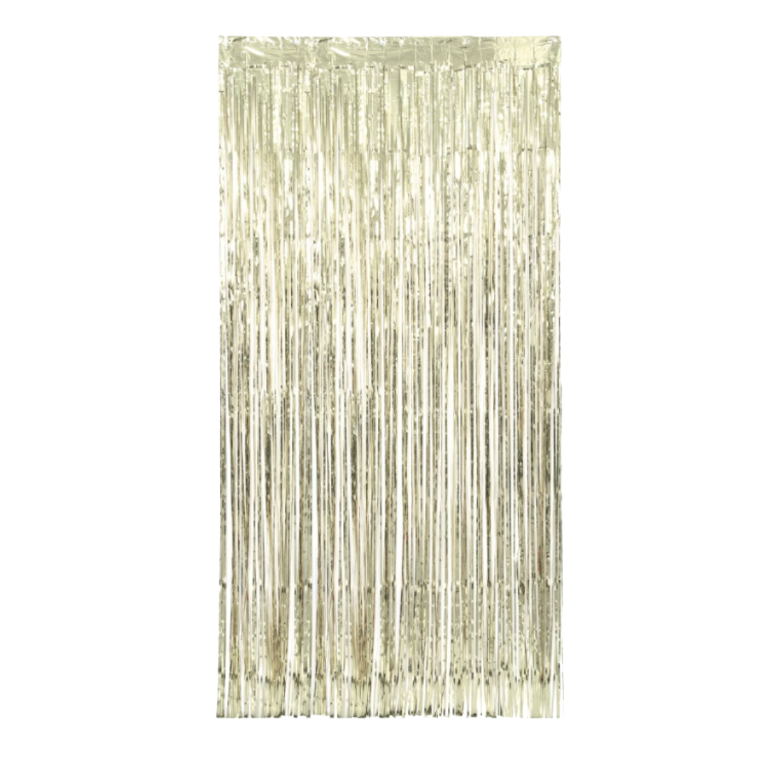 Gold Foil Fringe Door Curtain 3.25 ft x 6.5 ft