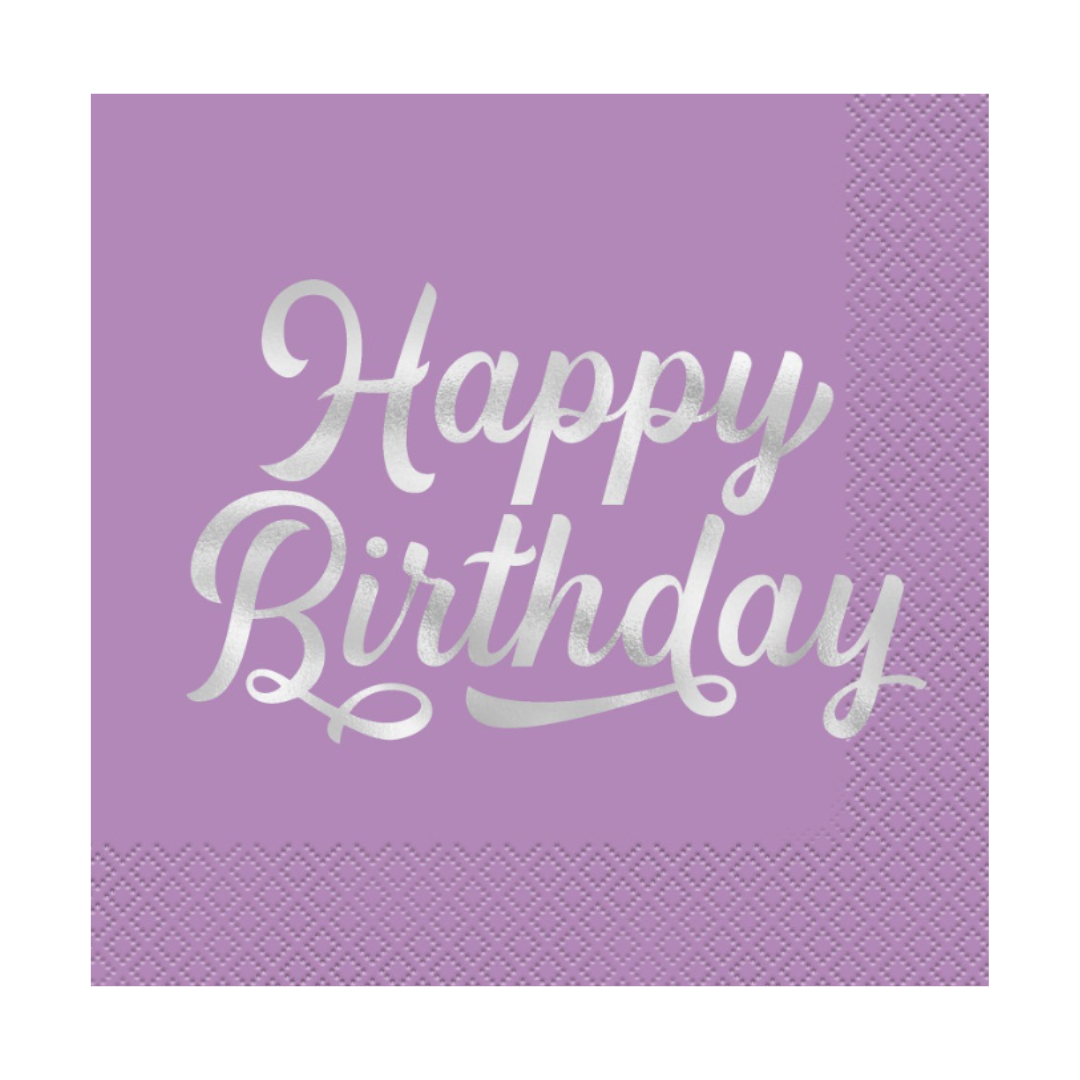 Bold Birthday Luncheon Napkins 16ct