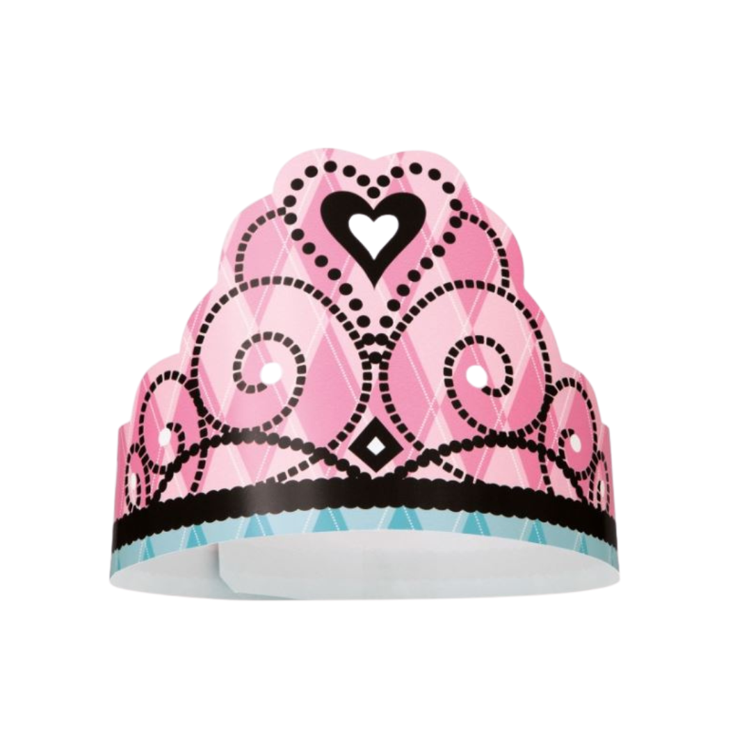 Fairytale Princess Paper Tiara 6ct