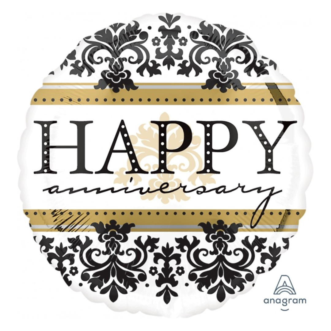 18" Happy Anniversary Fancy Foil