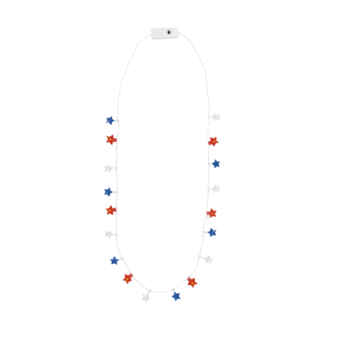 Patriotic Stars LED Necklace