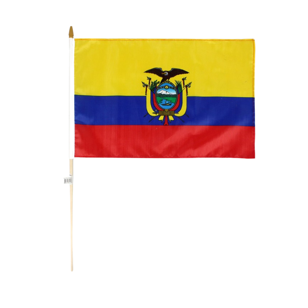 Ecuador Hand Flag