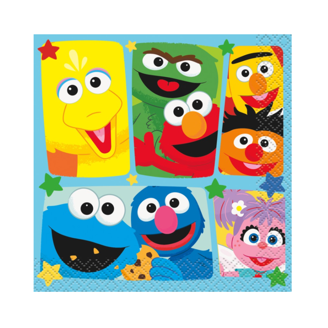 Sesame Street Beverage Napkins 16ct