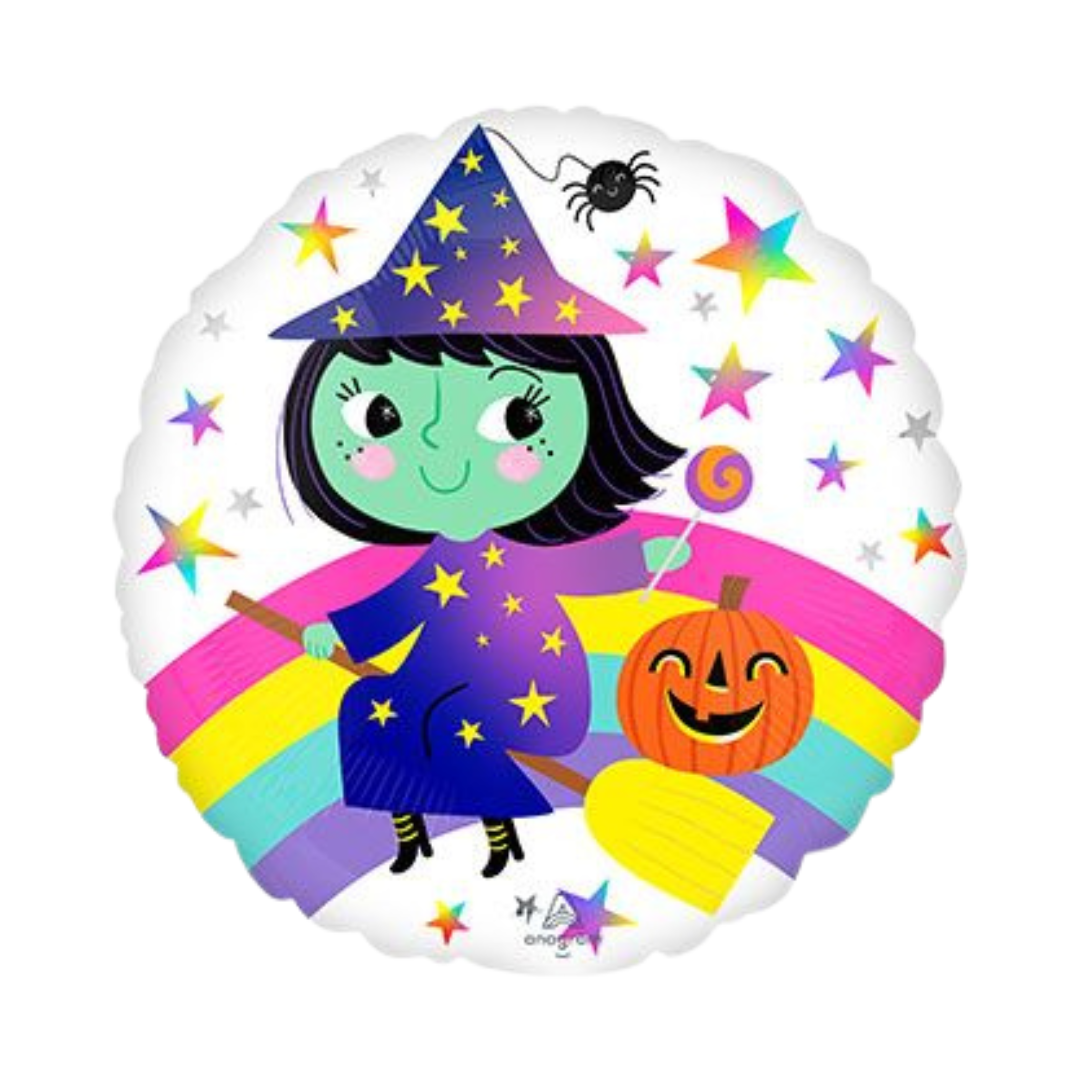 18" Rainbow Witch