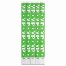 500ct Green Wristbands VIP