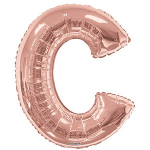 Rose Gold Letter C Anagram 34″ Balloon