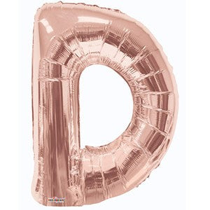 Rose Gold Letter D Anagram 34″ Balloon