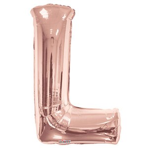 Rose Gold Letter L Anagram 34″ Balloon