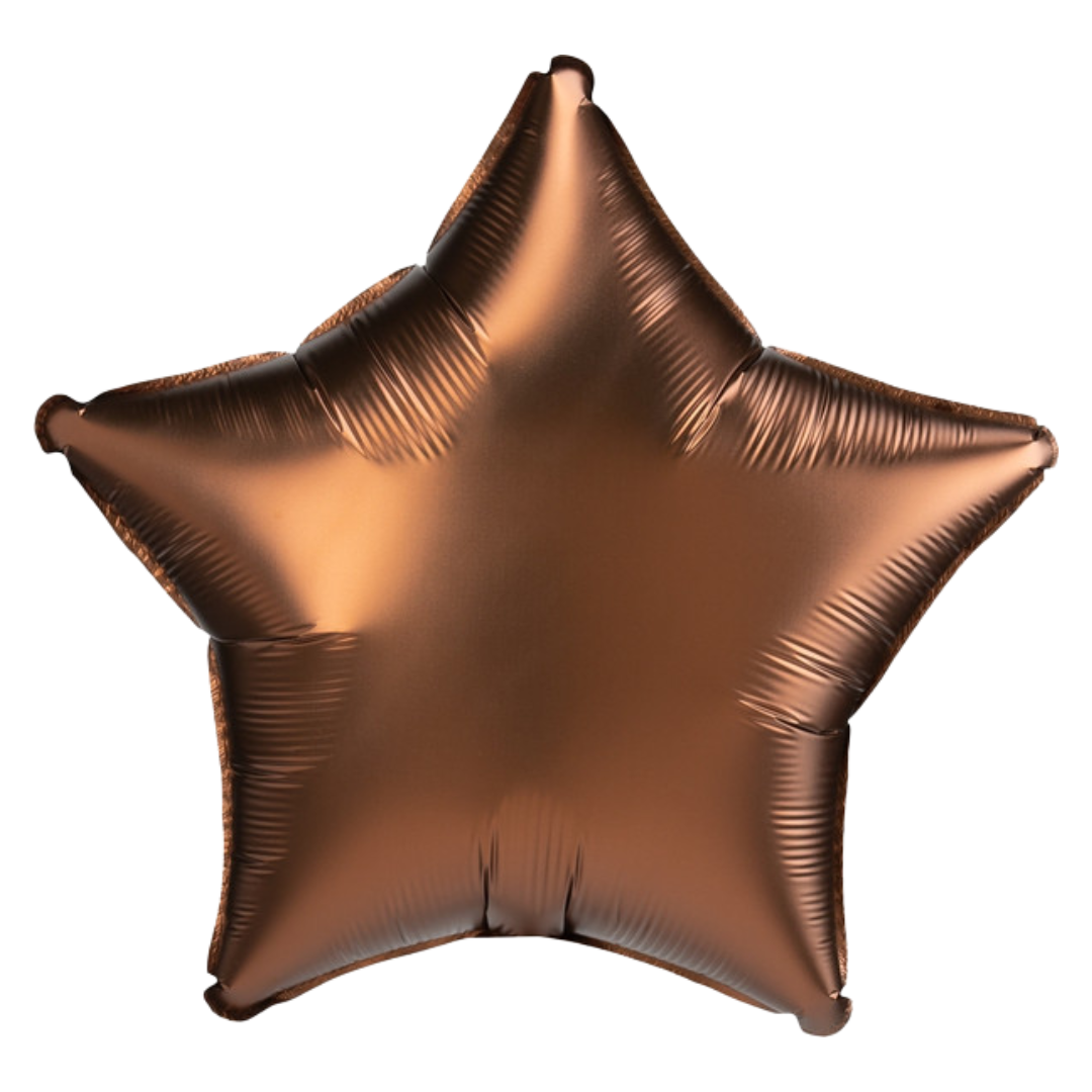 18" Satin Coco Brown Star