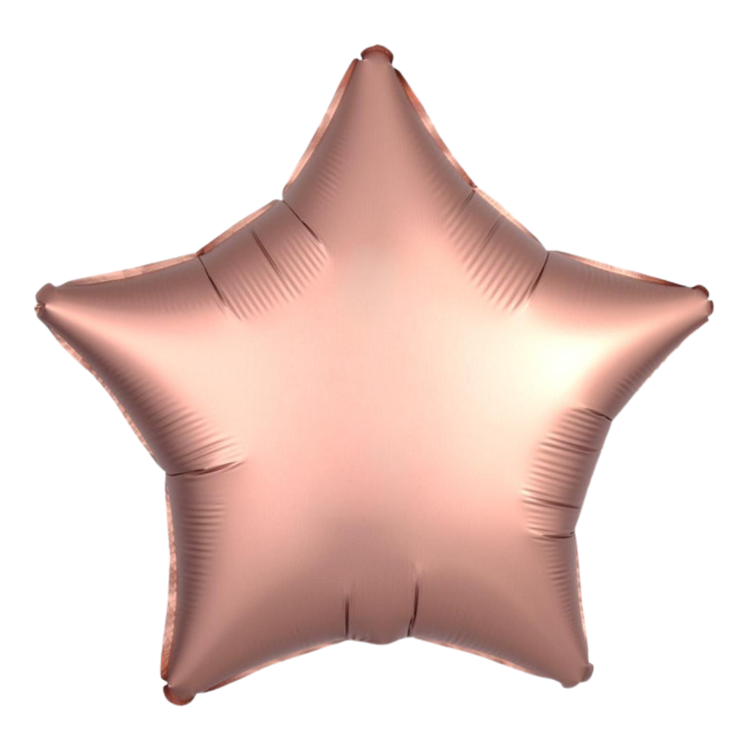 18" Rose Gold Satin Star