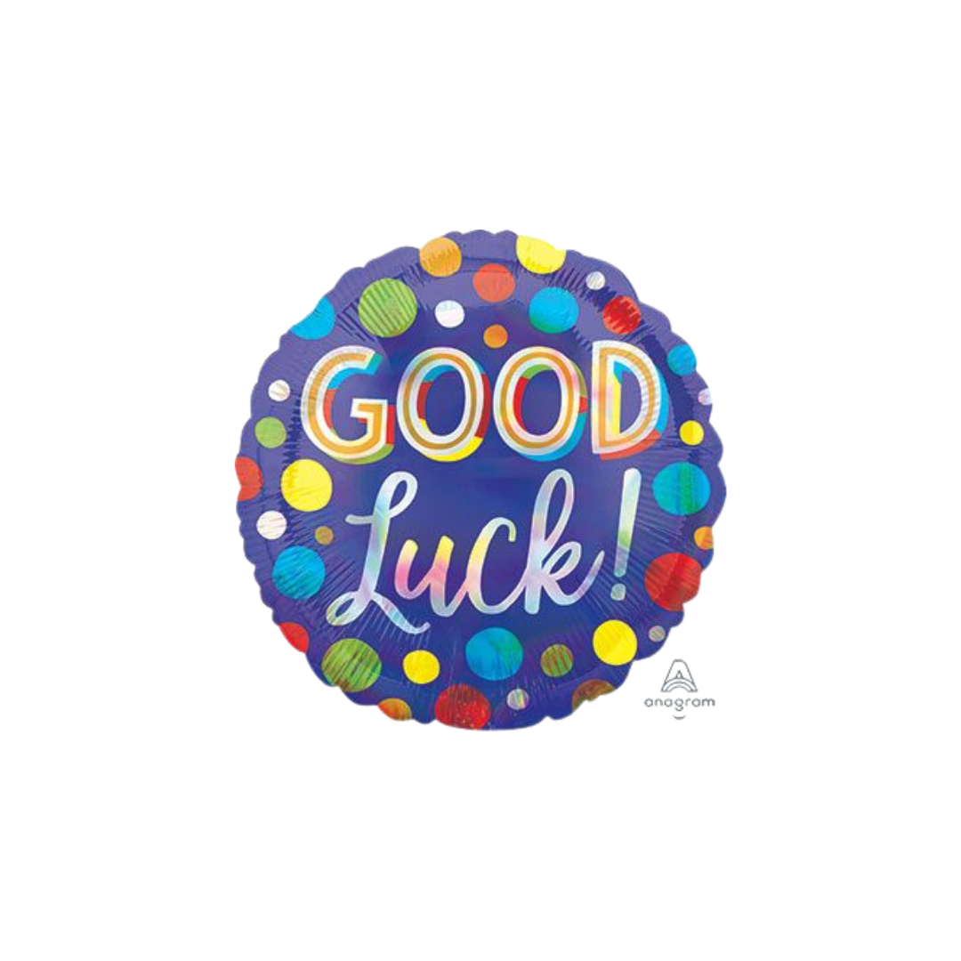 18C GOOD LUCK DOTS IRIDESCENT