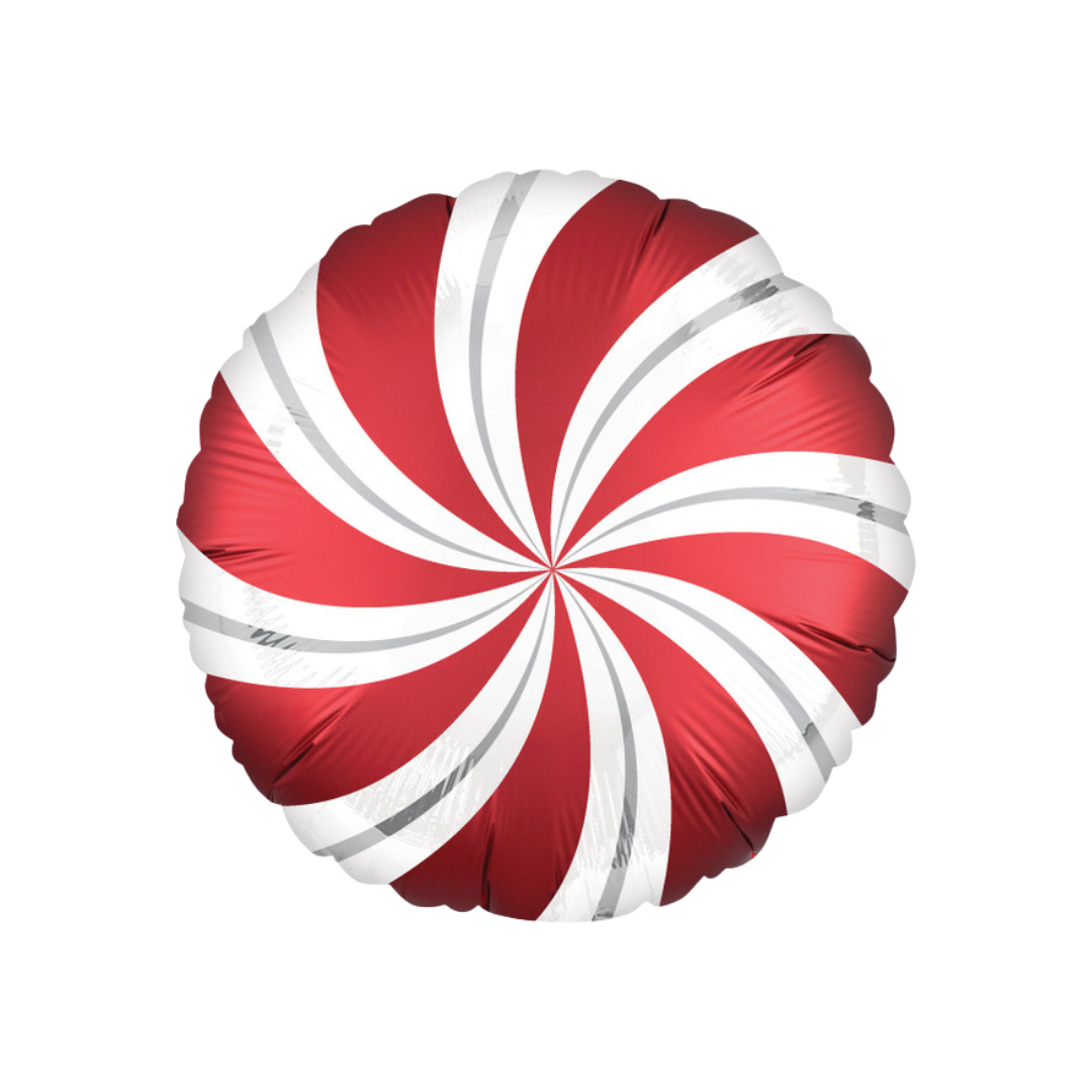 18"Candy Swirl Satin Red Sangria