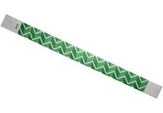 500ct Green & White Wristbands