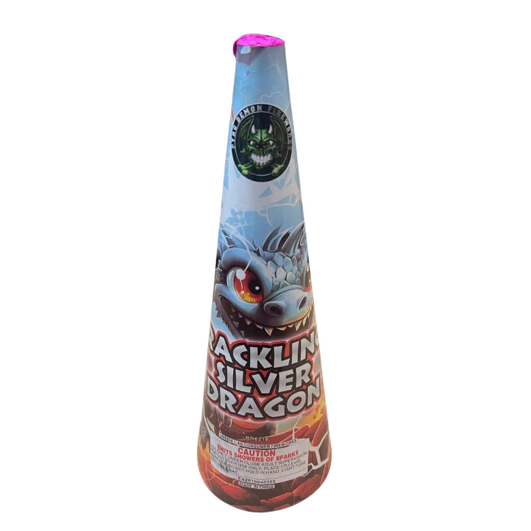 Crackling Silver Dragon