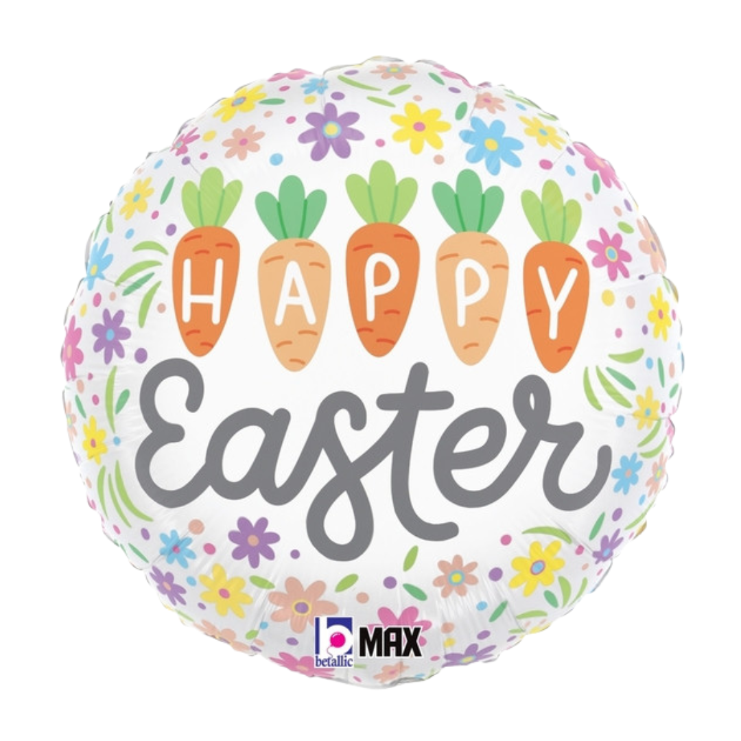 18" HAPPY EASTER CARROTS