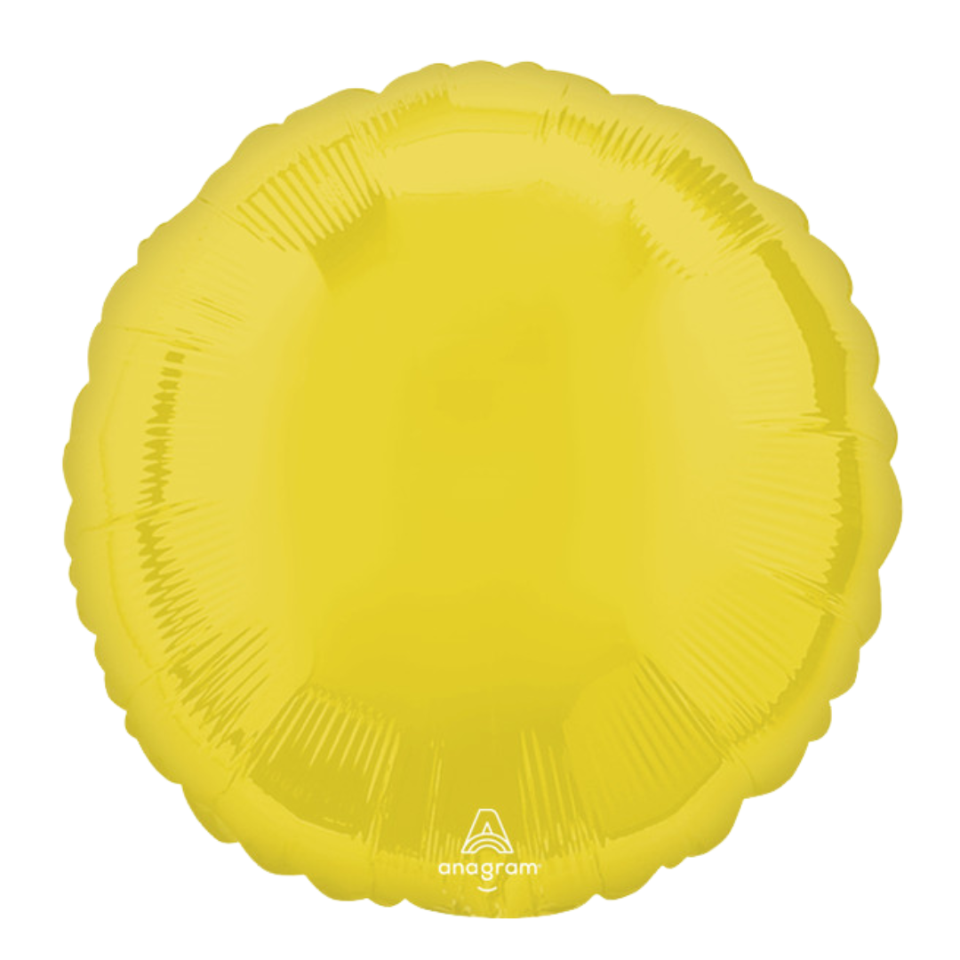 18" Vibrant Yellow Round