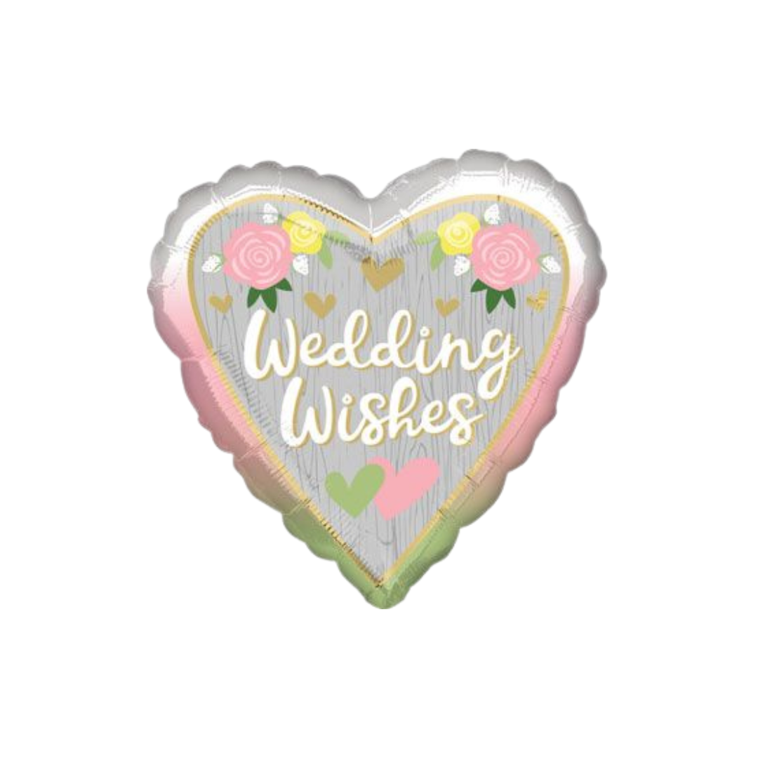 18"WEDDING WISHES OMBRE