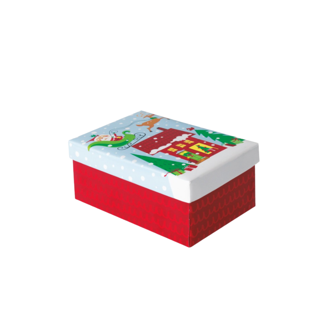 Colorful Santa Christmas Gift Box Small