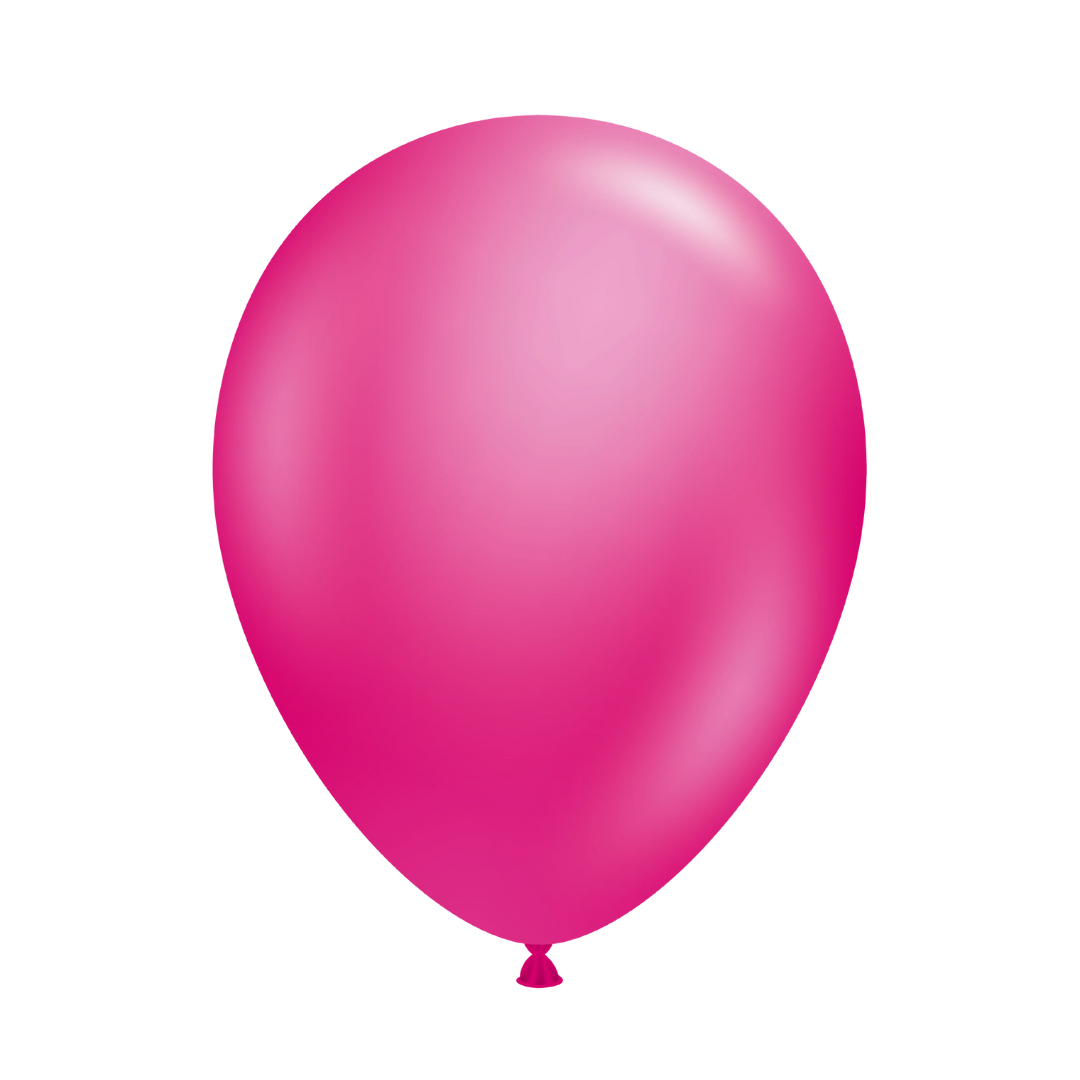 11" Tuftex Metallic Fuschia