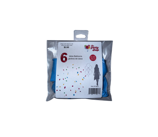 Pack of 6 Latex Balloons