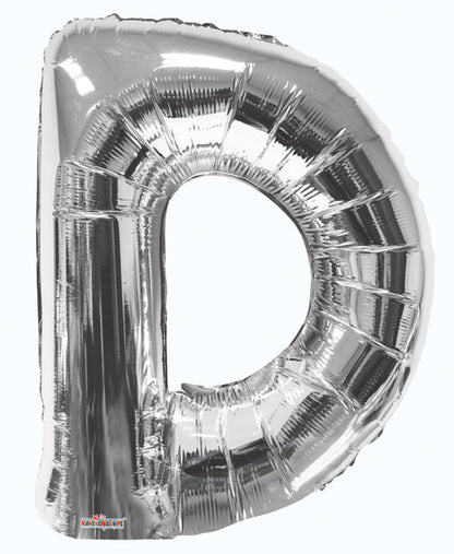 34" Silver letters