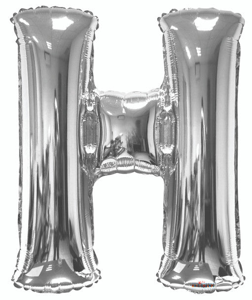 34" Silver letters
