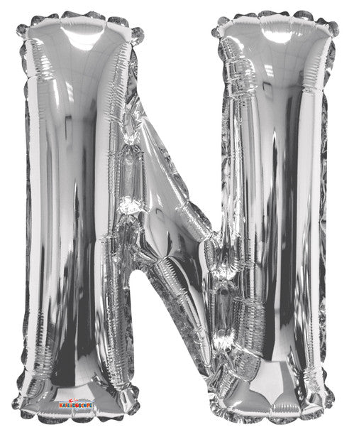 34" Silver letters