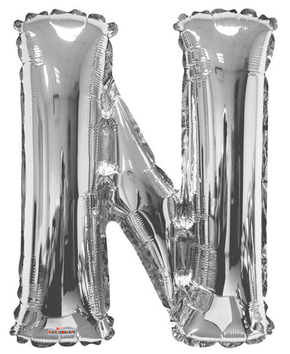 34" Silver letters