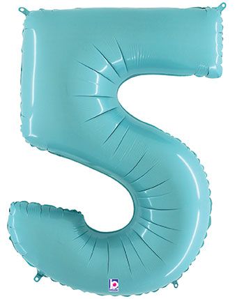 34" Pastel Blue Numbers