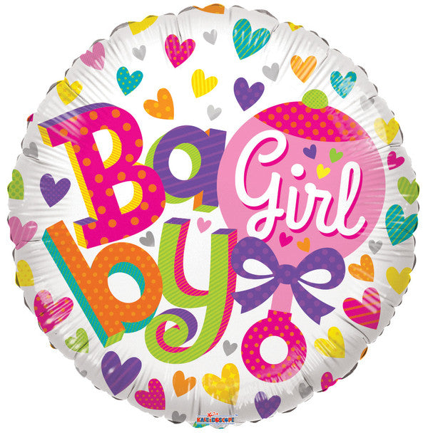 18"C Baby Girl Rattle