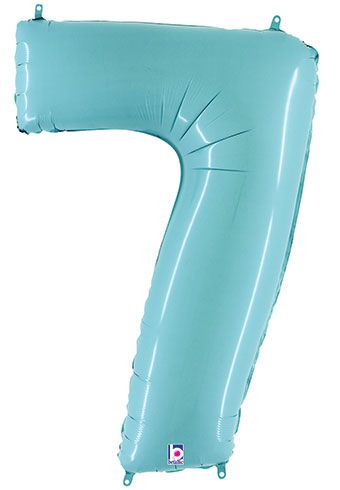 34" Pastel Blue Numbers