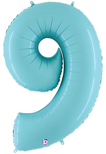 34" Pastel Blue Numbers