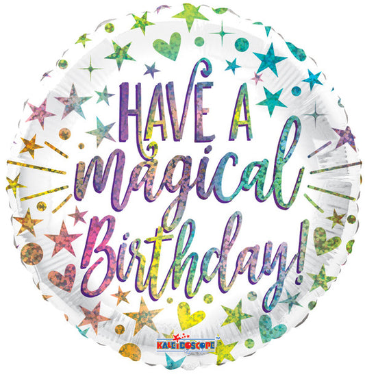18"C Have A Magicial Birthday Holographic