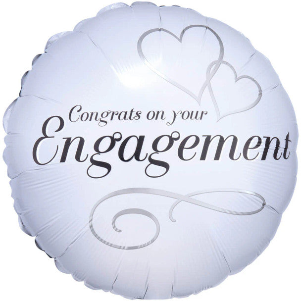 18"A Happy Engagement Two Hearts