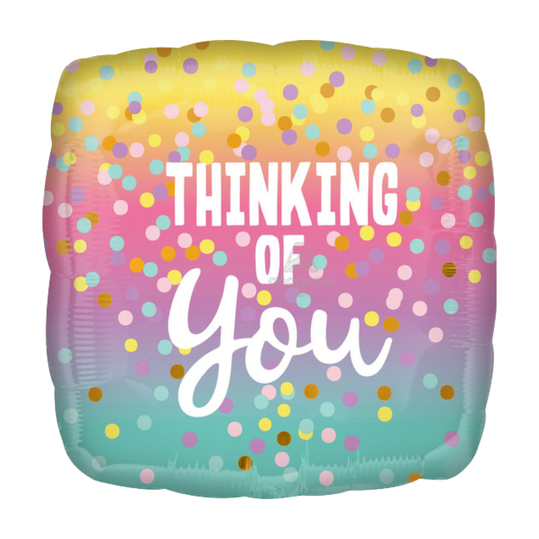 18"A Thinking Of You Pastel Dots
