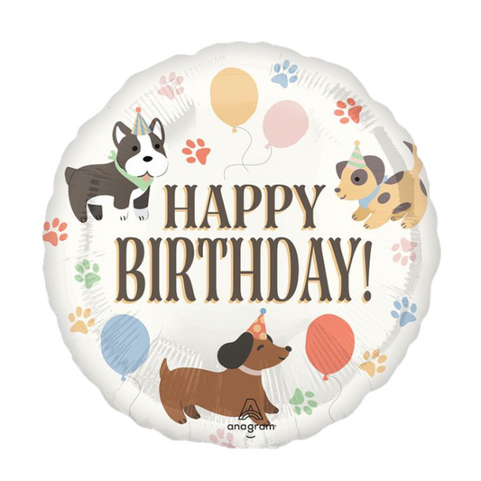 18"A Happy Birthday Dogs Pawsome