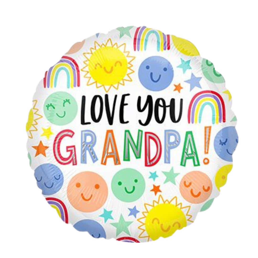 18C LOVE YOU GRANDPA HAPPY FACES