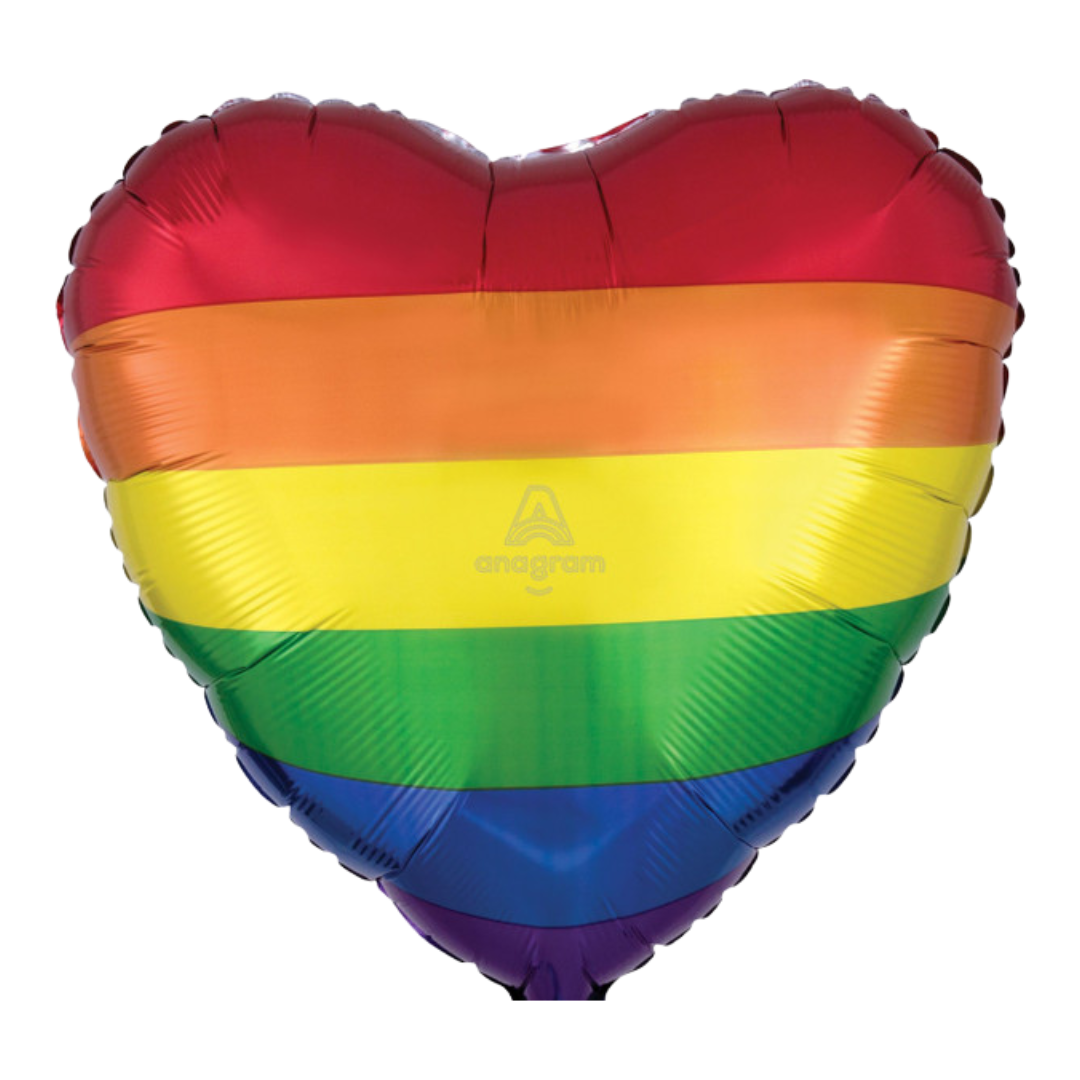 18"A Rainbow Fun Heart