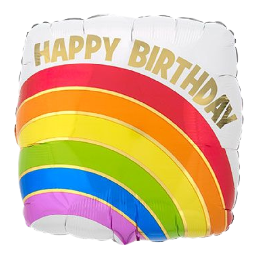 18SQ HB GOLD RAINBOW