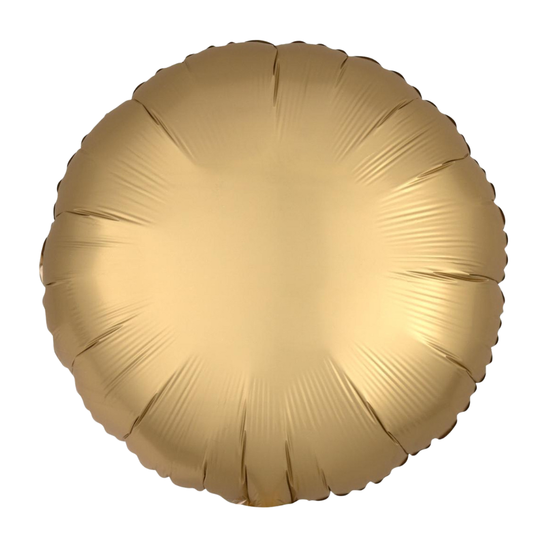 18" Satin Gold Round