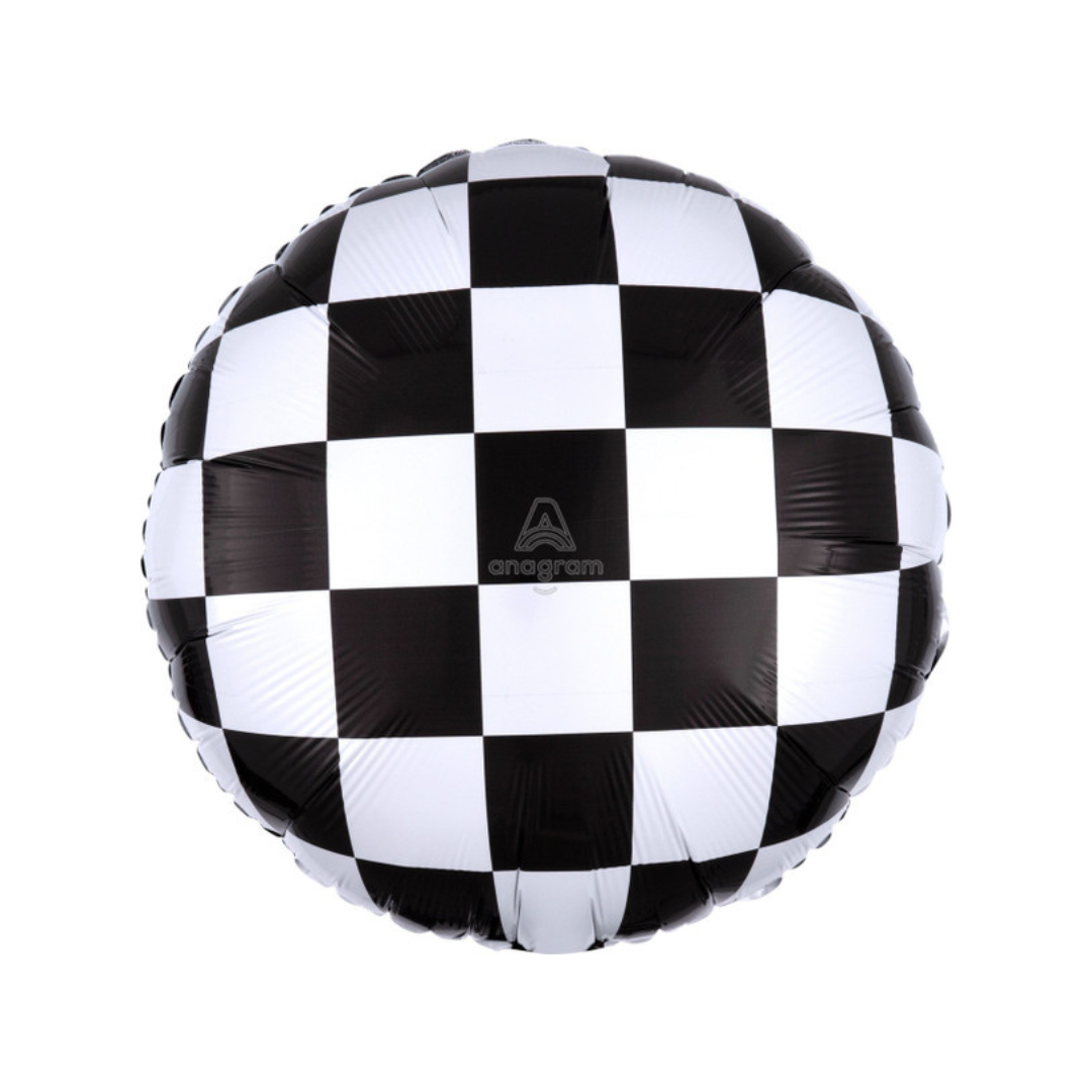 18" Checkered Black and White