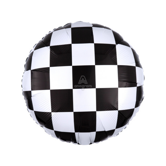 18" Checkered Black and White