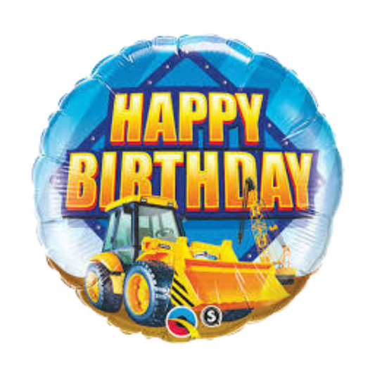 18 inch BIRTHDAY CONSTRUCTION ZONE