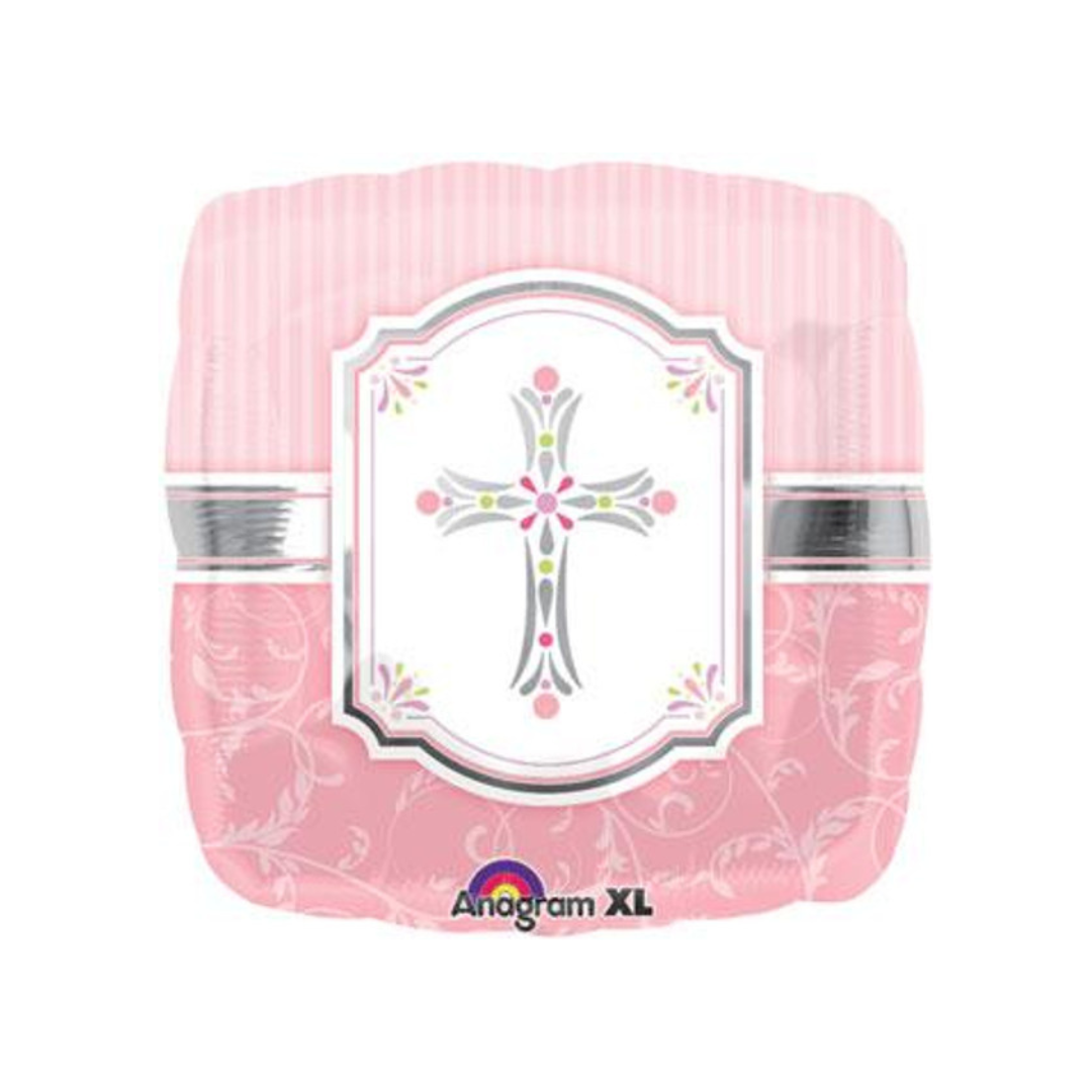 18" Blessing Cross Pink