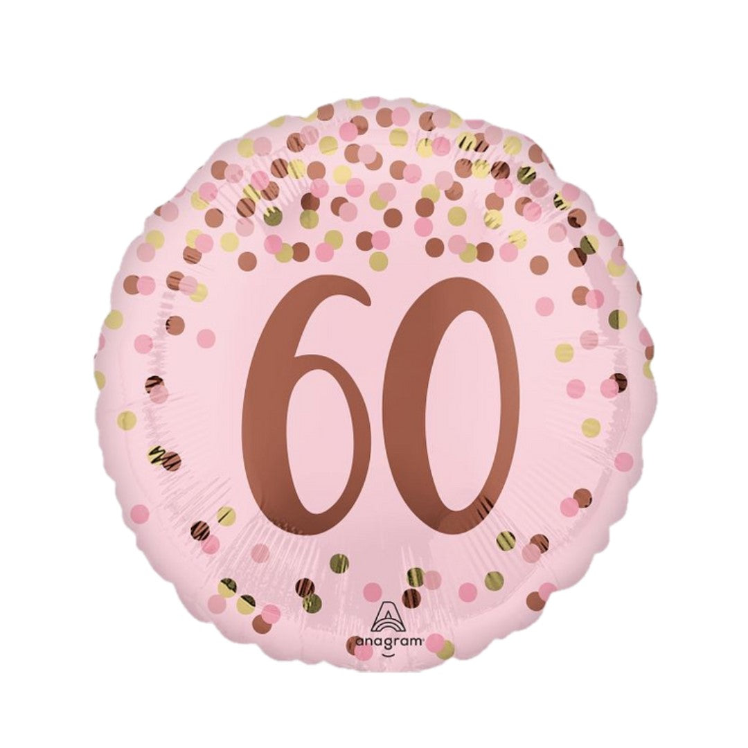 18" Happy 60th Birthday Pretty Pink