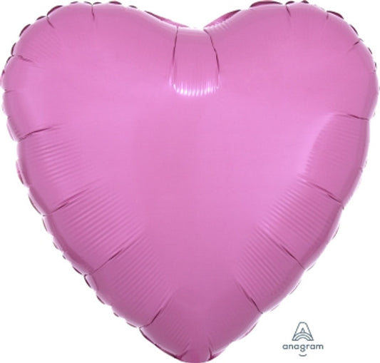 18" Heart Pink Metallic