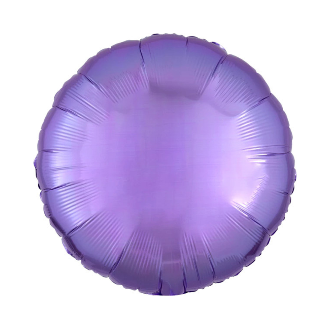 18" Round Metallic Pearl Lavender Purple