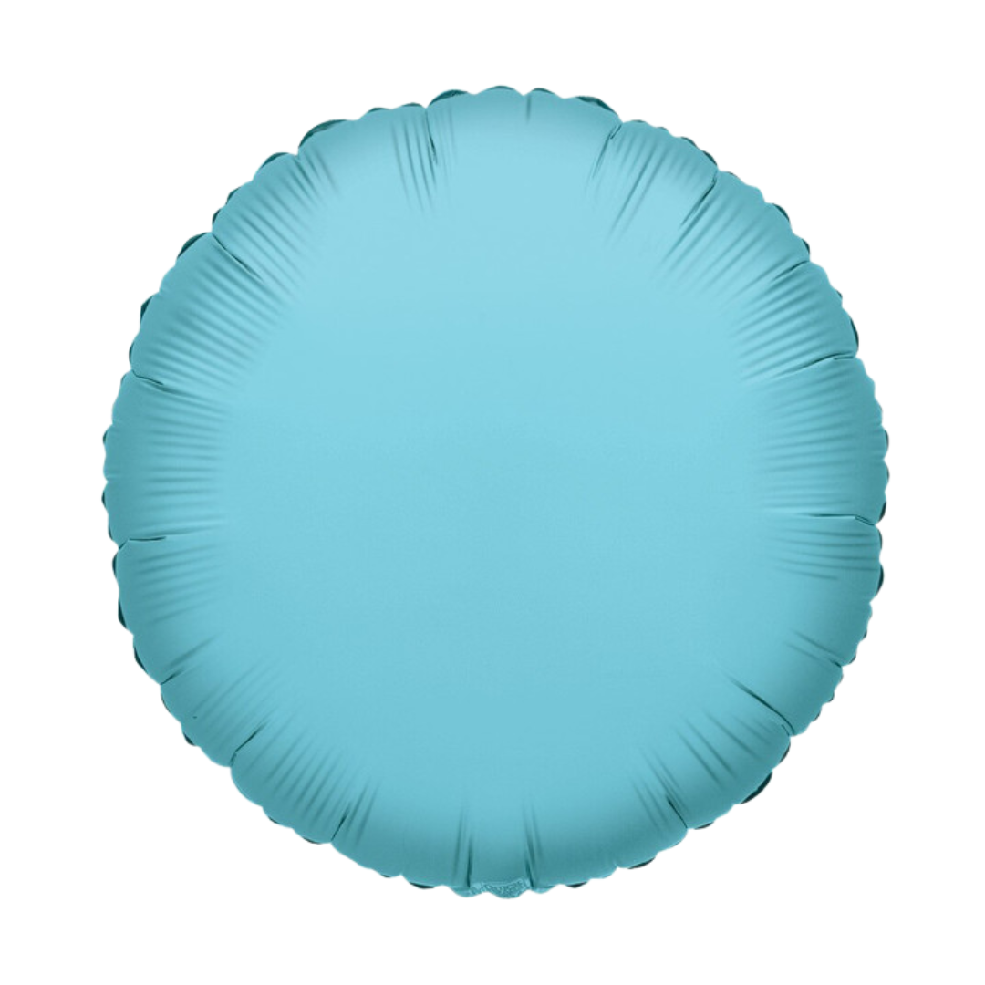 18" Baby Blue Round Foil Balloon