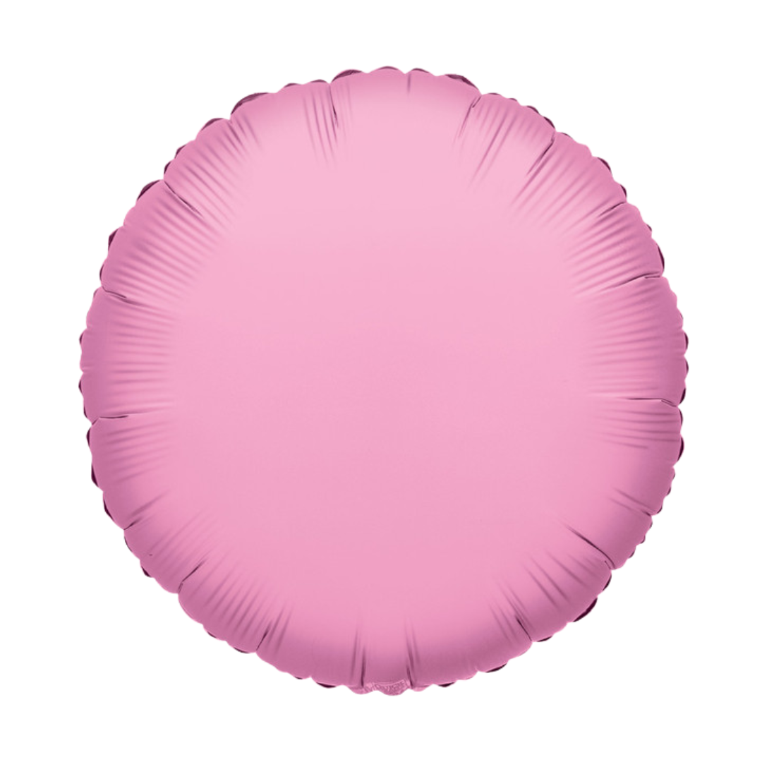 18" Baby Pink Round Foil Balloon